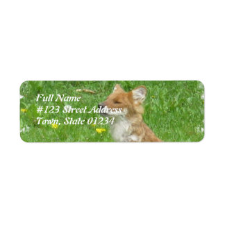 Red Fox Return-adressetikett Returadress Etikett
