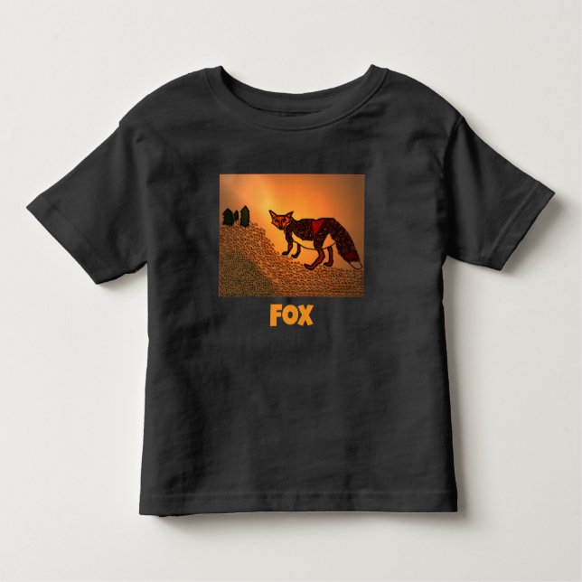 Red Fox Småbarn T-Shirt (Framsida)