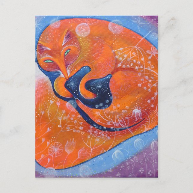 Red Fox. Vykort (Framsida)