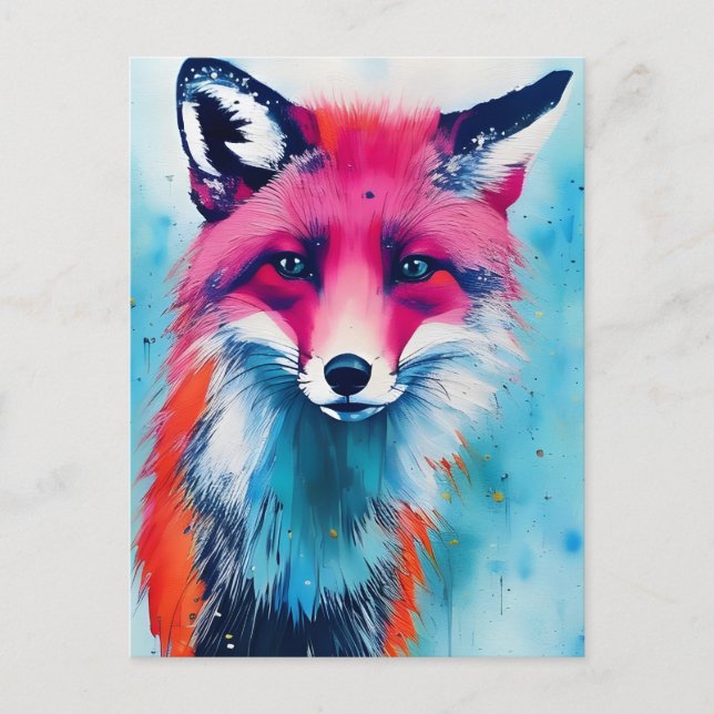 Red Fox Vykort (Framsida)