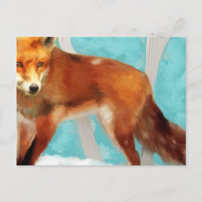 Red Fox Vykort (Framsida)