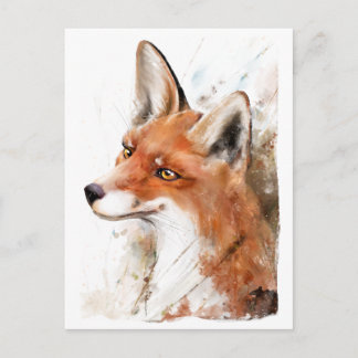 Red Fox Wall Art Vykort