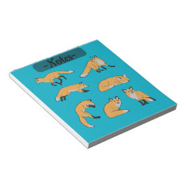 Red Foxes Anteckningsblock