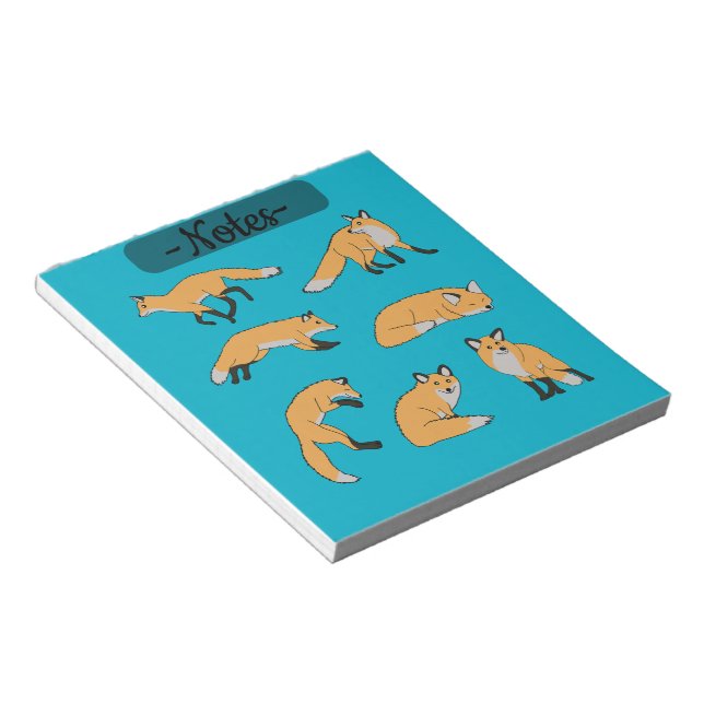 Red Foxes Anteckningsblock (Vinklad)