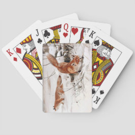 Red Foxes in the Winter Snow (by Wilhelm Kuhnert) Casinokort