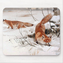 Red Foxes in the Winter Snow (by Wilhelm Kuhnert) Musmatta