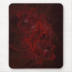 Red Fractal mousepad Musmatta