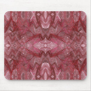 Red Fractal Mousepad Musmatta
