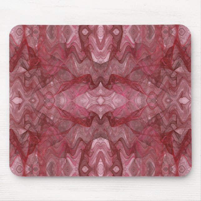 Red Fractal Mousepad Musmatta (Framsidan)