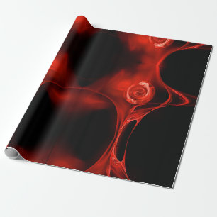 RED FRACTAL RO I BLACK PRESENTPAPPER