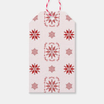 Red Framed Ornamental Snowflake Gift Märkre