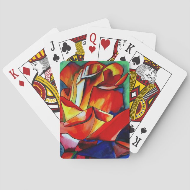 Red Frankrike Libre ro vattenfärgsart Casinokort (Baksidan)