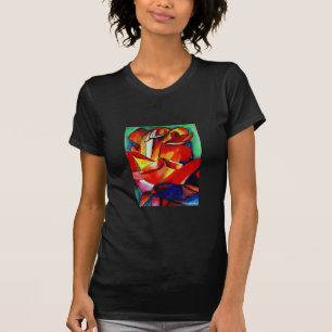 Red Frankrike Libre ro vattenfärgsart T Shirt