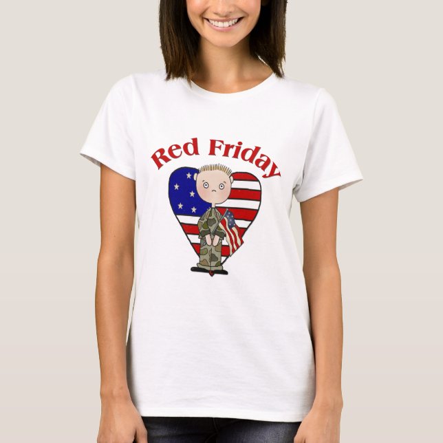 Red Fredag Army Male Tee Shirt (Framsida)
