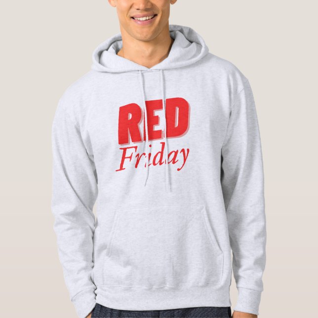 Red Fredag hoodie (Framsida)