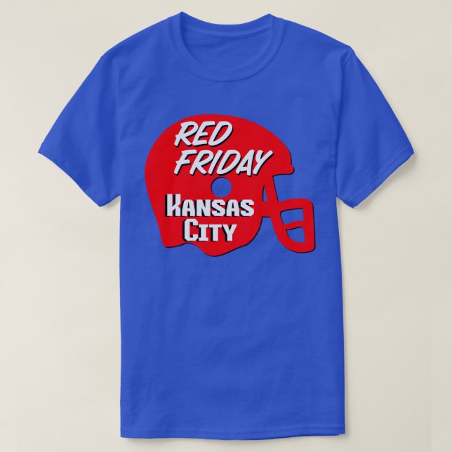 Red Fredag Kansas City Älskare Chiefs Fläkt Red He T Shirt (Design framsida)