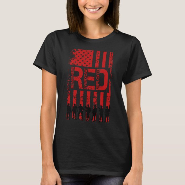 Red Fredag kommer ihåg alla amerikanska FLA T Shirt (Framsida)