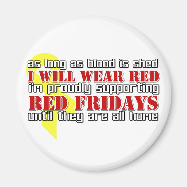 Red Fredag Magnet (Framsidan)