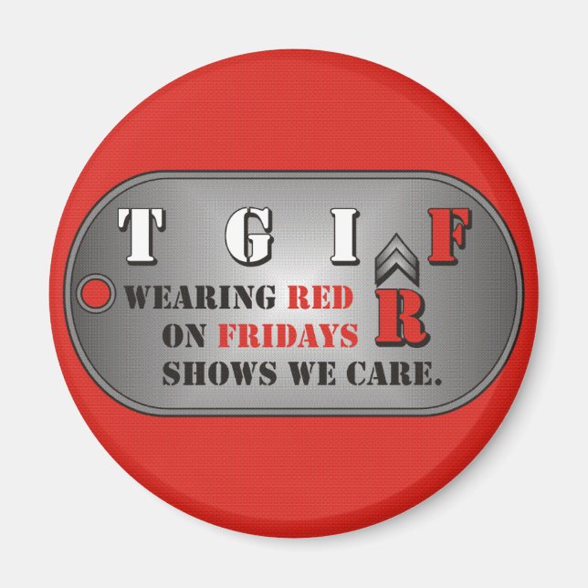 Red Fredag Magnet (Framsidan)