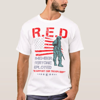 Red Fredag militärshirt Kom ihåg att alla är utpla T Shirt