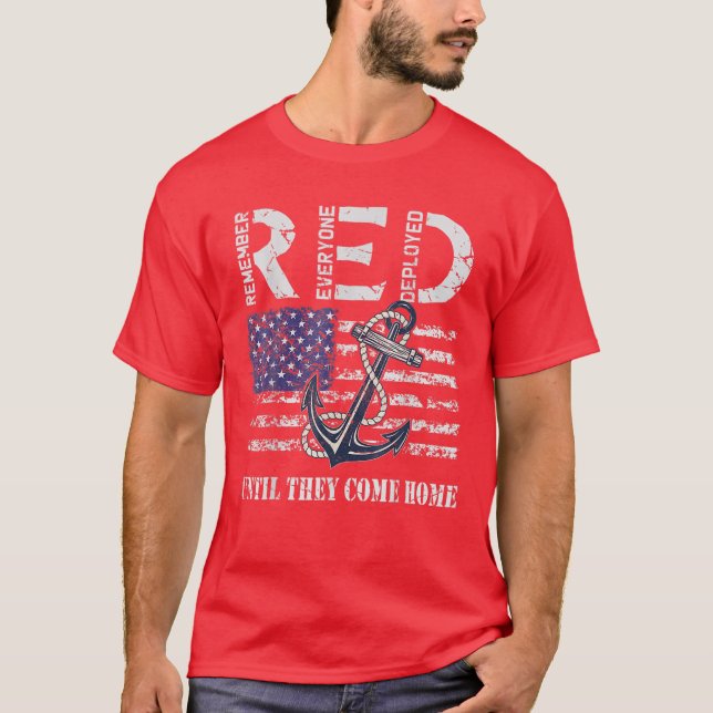 Red Fredag militärt utplacerad marinsoldater Soldi T Shirt (Framsida)