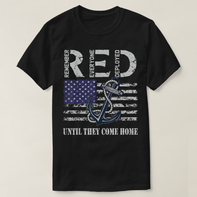 Red Fredag militärt utplacerad marinsoldater Soldi T Shirt (Design framsida)