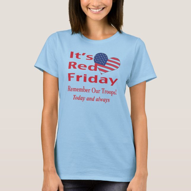 Red Fredag T Shirt (Framsida)