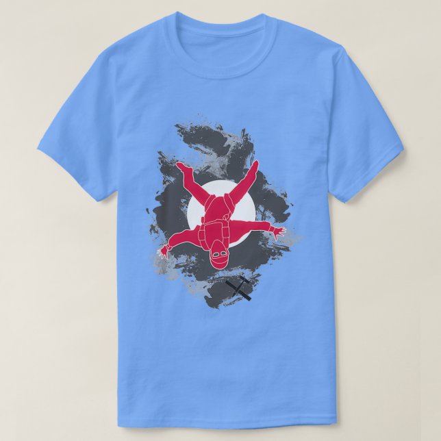 Red Freeflyer med moln av sol och grått T Shirt (Design framsida)