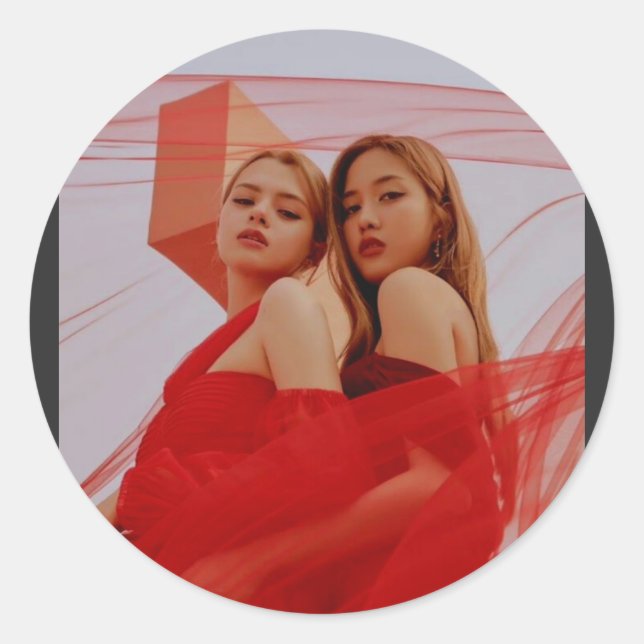 Red Freenbecky Runt Klistermärke (Framsida)