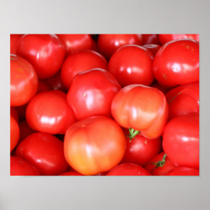 Red Fresh Juicy Tomates Kitchen Poster
