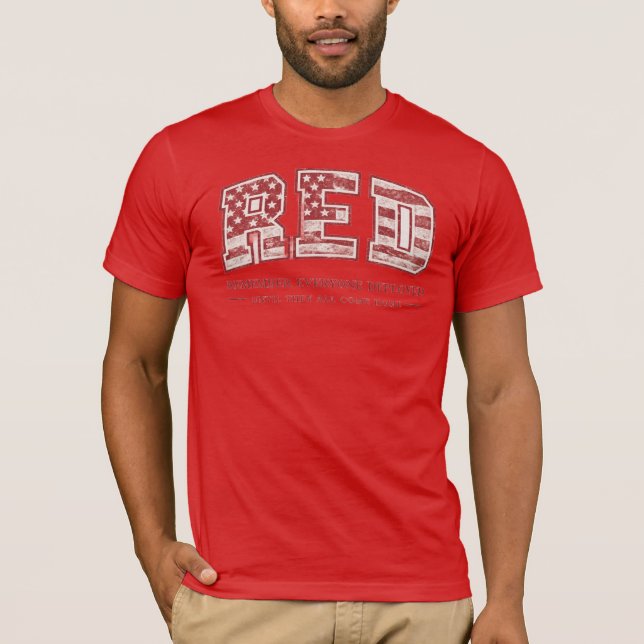 RED Friday T-Shirt - Remember Everyone Deployed -  (Framsida)