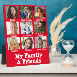 Red Friends & Family Namn & Photo Dementia Memory