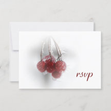 Red Frosty Berries Winter Wedding OSA