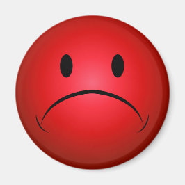 Red Frownie Ansikte Magnet