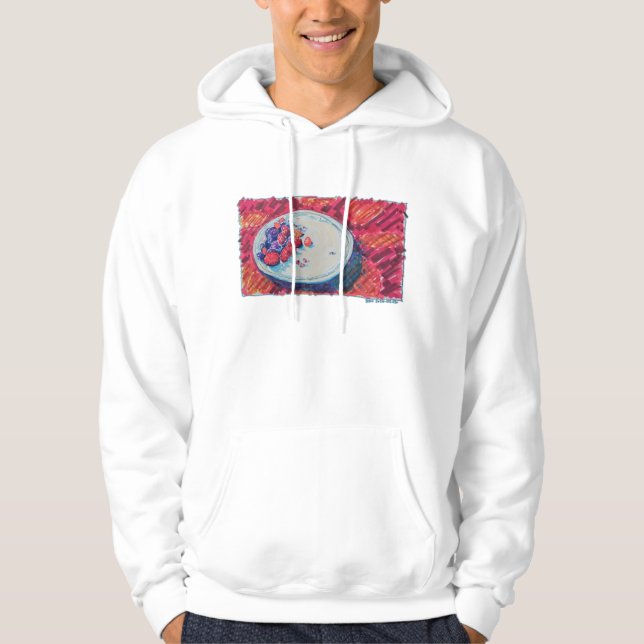 Red Fruits Bowl Hoodie (Framsida)