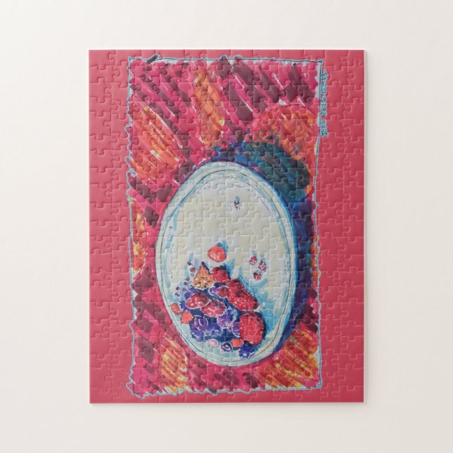 Red Fruits Bowl Pussel (Vertikal)