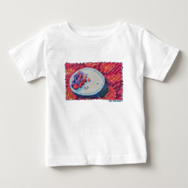 Red Fruits Bowl T Shirt (Framsida)