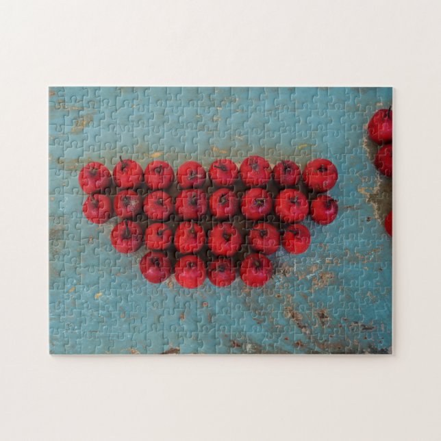 Red Fruits still Life Art Pussel (Horisontell)