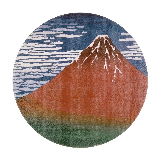 Red Fuji, Aka Fujiyama Volcano Katsushika Hokusai (Framsidan)