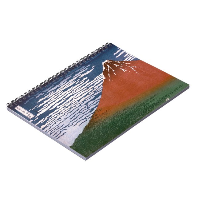 Red Fuji, Aka Fujiyama Volcano Katsushika Hokusai Anteckningsbok (Vänstra Sidan)