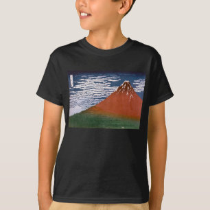 Red Fuji, Aka Fujiyama Volcano Katsushika Hokusai T Shirt