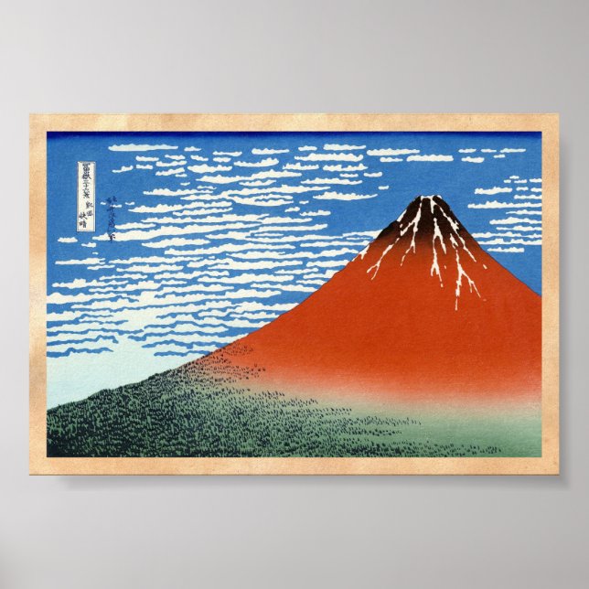 Red Fuji Southern vind på morgonen Poster (Framsidan)