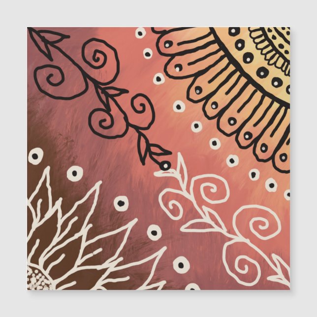 Red Funny Art Mönster (Framsida)