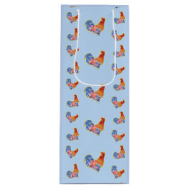 Red Funny Tupp Cockerel Blue and White Spots