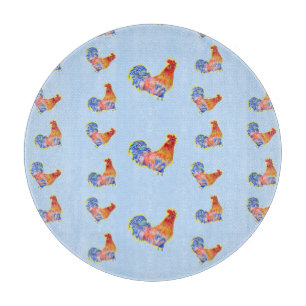 Red Funny Tupp Cockerel Blue and White Spots Cu