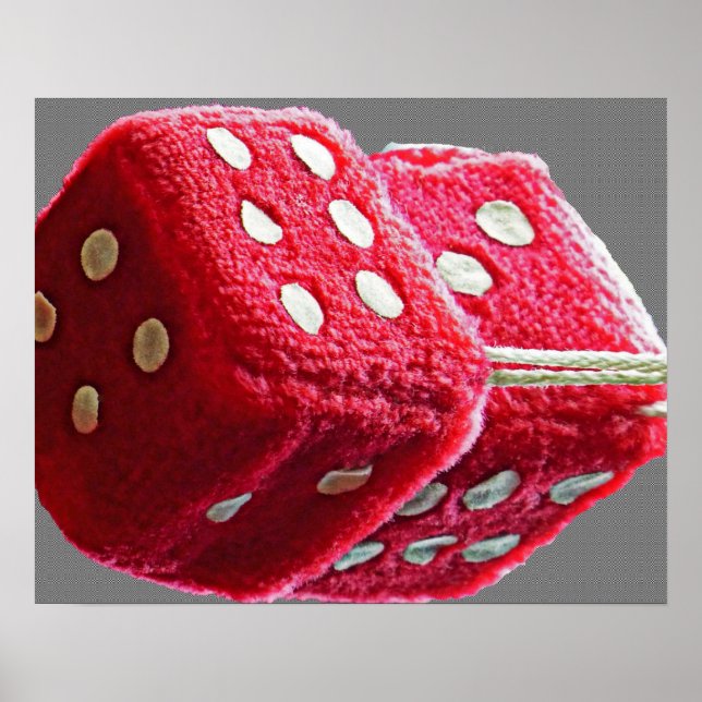 Red Fuzzy Dice Poster (Framsidan)