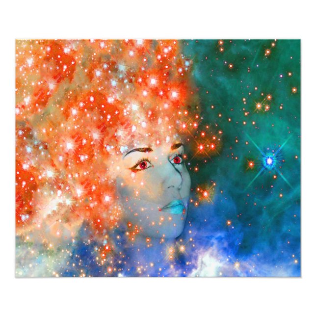 Red Galaxy Fototryck (Framsidan)
