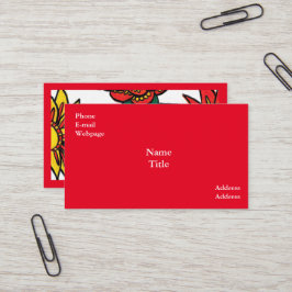 Red Garden Standard, 3,5 tum x 2,0 tum Affärskort Visitkort