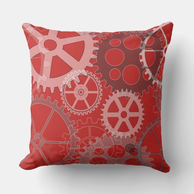RED GEARS DESIGN Retro Dekorativ kudde (Framsida)