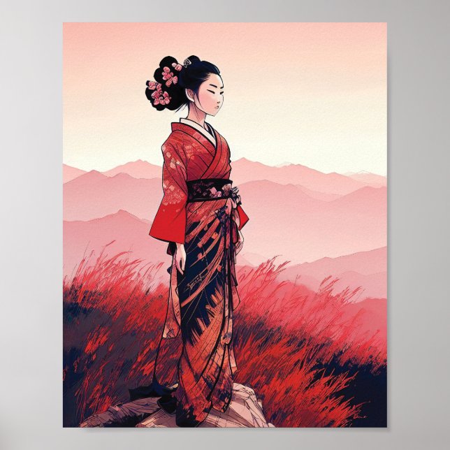 Red Geisha Poster (Framsidan)